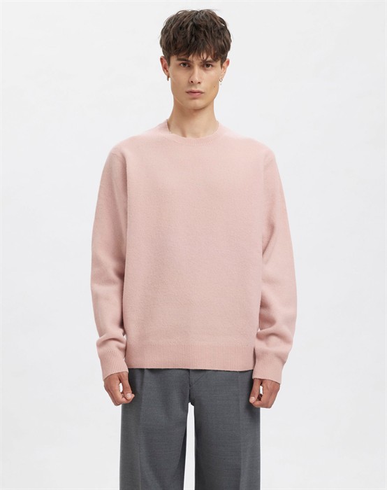 ANRRagi Knit Wool Crew Neck Strik